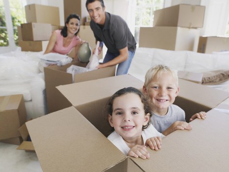 Furniture and boxes prepared for urgent removal service in a Lambeth flat
