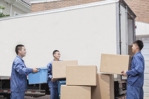 Local man with van service helping with a move in Lambeth streets
