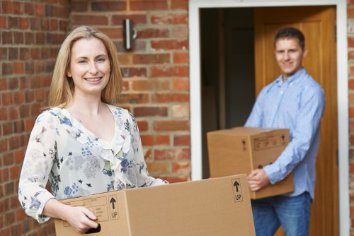 Removals team preparing a local move in Lambeth