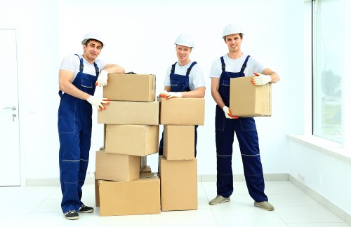 Removal team preparing a local house move in Lambeth
