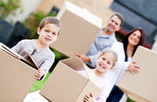 Furniture and box handling during a Lambeth apartment move