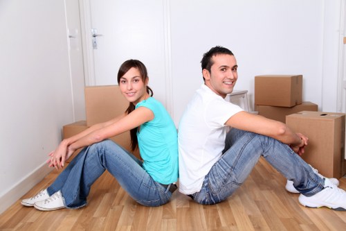 Furniture dismantling and wrapping prepared for local move in Lambeth