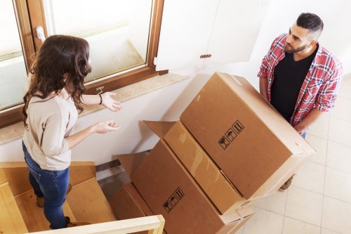 Commercial removal service handling office furniture in Lambeth