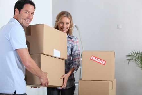 Reviewing a moving service complaint with notes and records